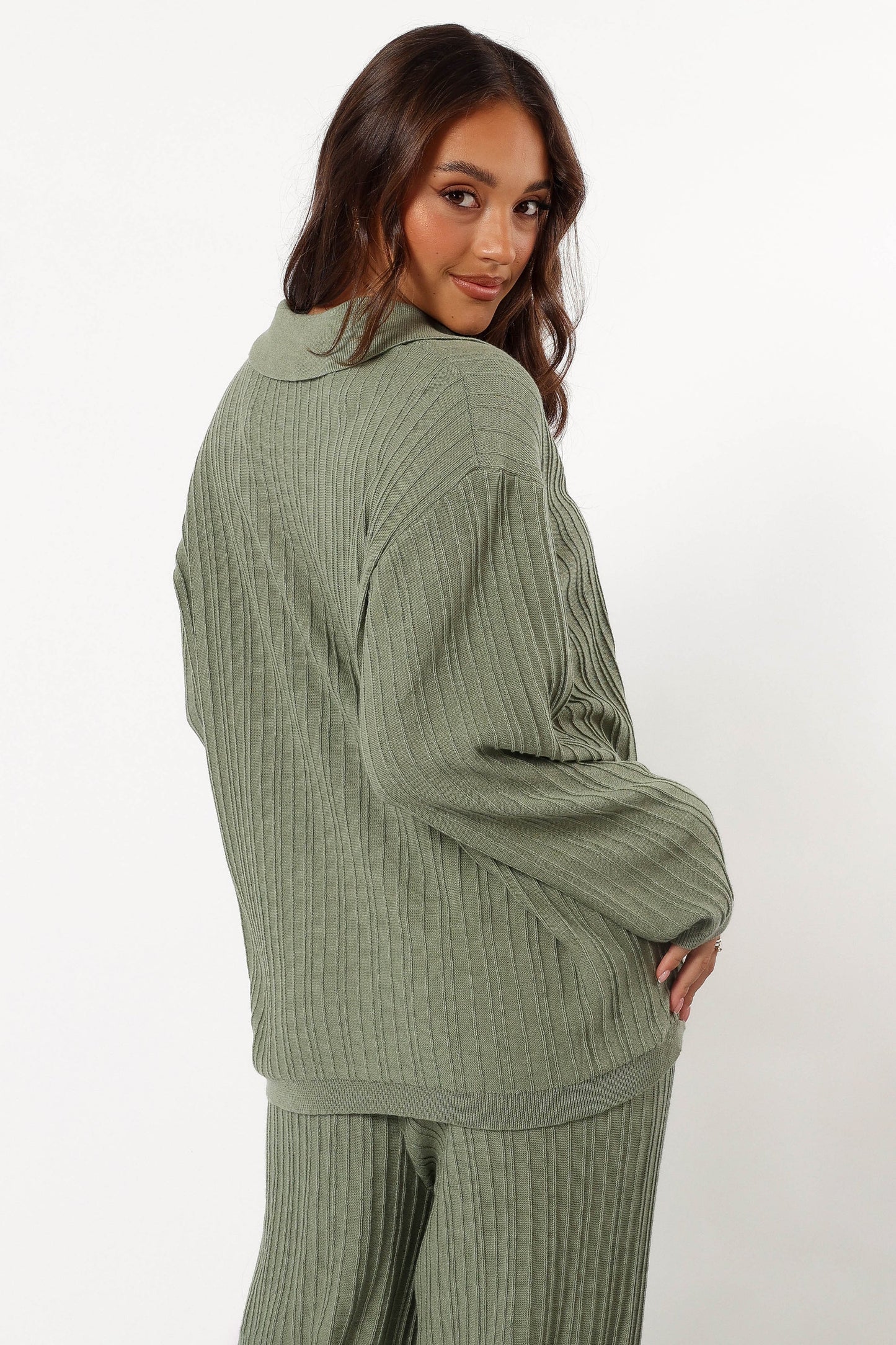 Sonole Cable Knit Sweater - Khaki