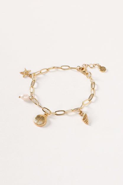 Alice Charm Bracelet - Gold
