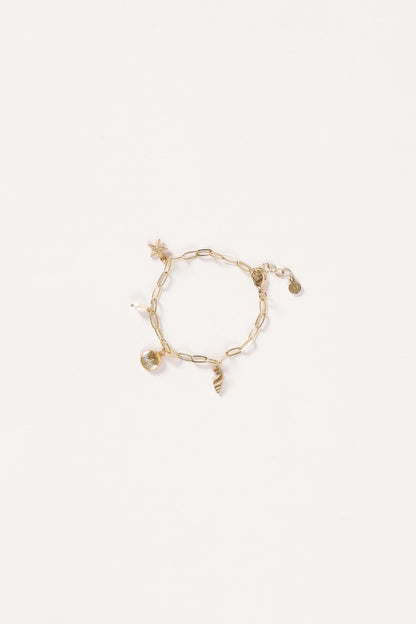Alice Charm Bracelet - Gold