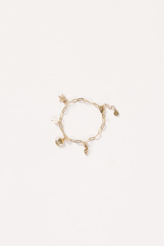 Alice Charm Bracelet - Gold