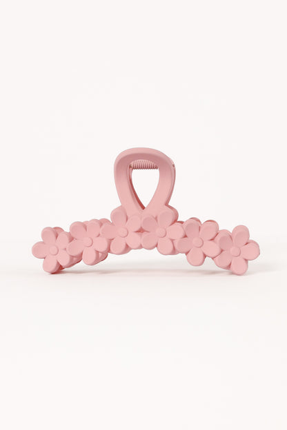 Annie Floral Hair Clip - Pink