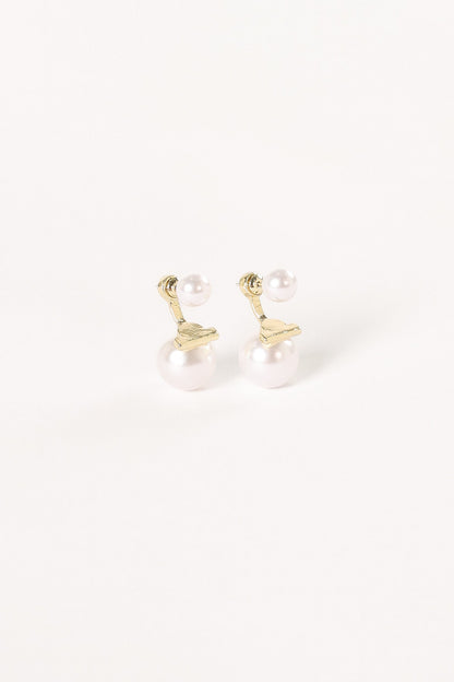 Astrid Pear Earrings - Gold