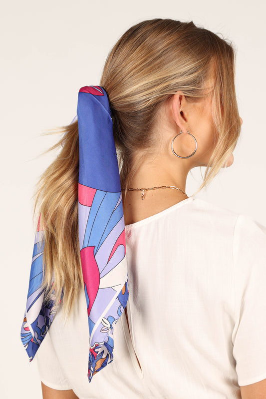 Bambina Hair Scarf - Blue Multi