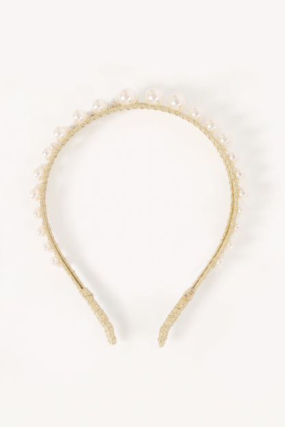 Baylee Headband - Pearl