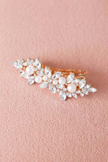 Brielle Embellished Hairclip - Gold