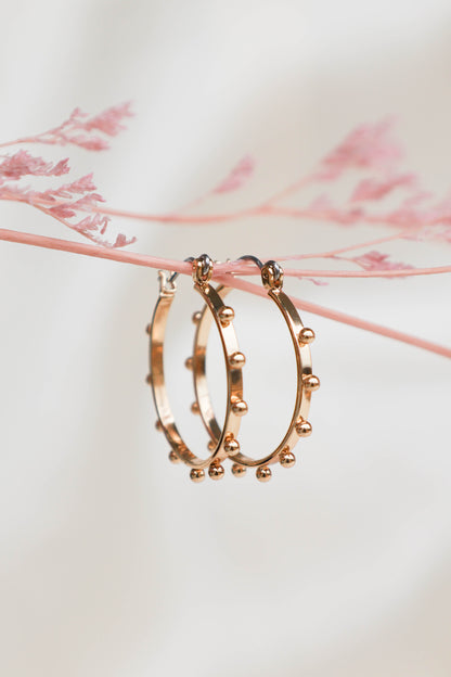 Caroline Hoop Earrings - Gold