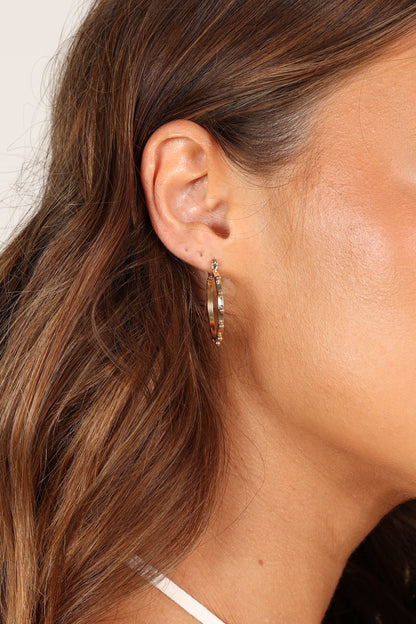 Caroline Hoop Earrings - Gold