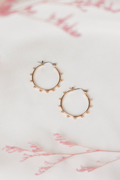 Caroline Hoop Earrings - Gold