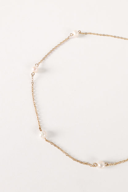 Kealy Pearl Necklace - Gold