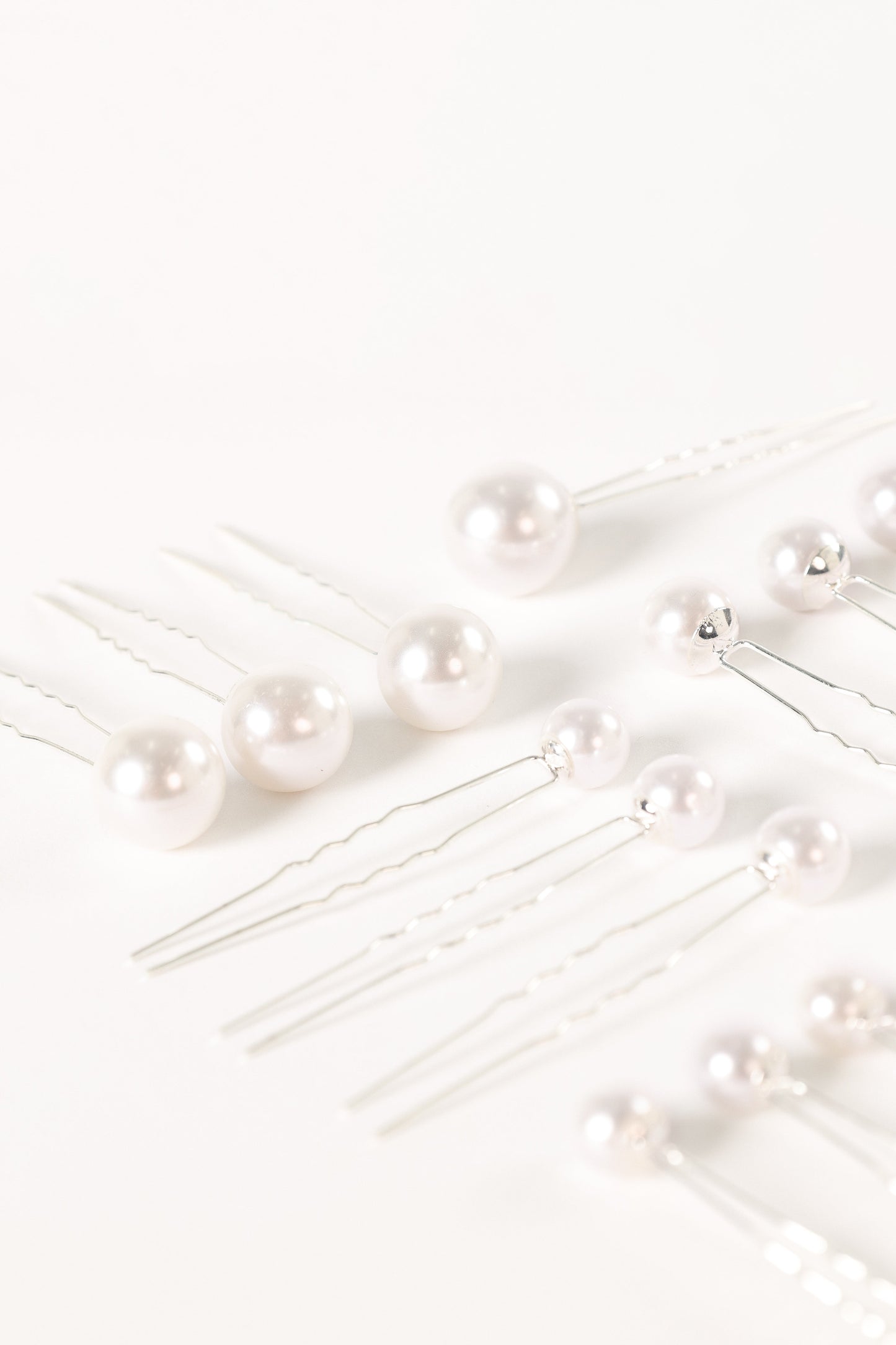 Laina Hair Pins - Pearl