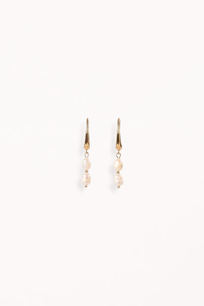 Larissa Pearl Earrings - Gold