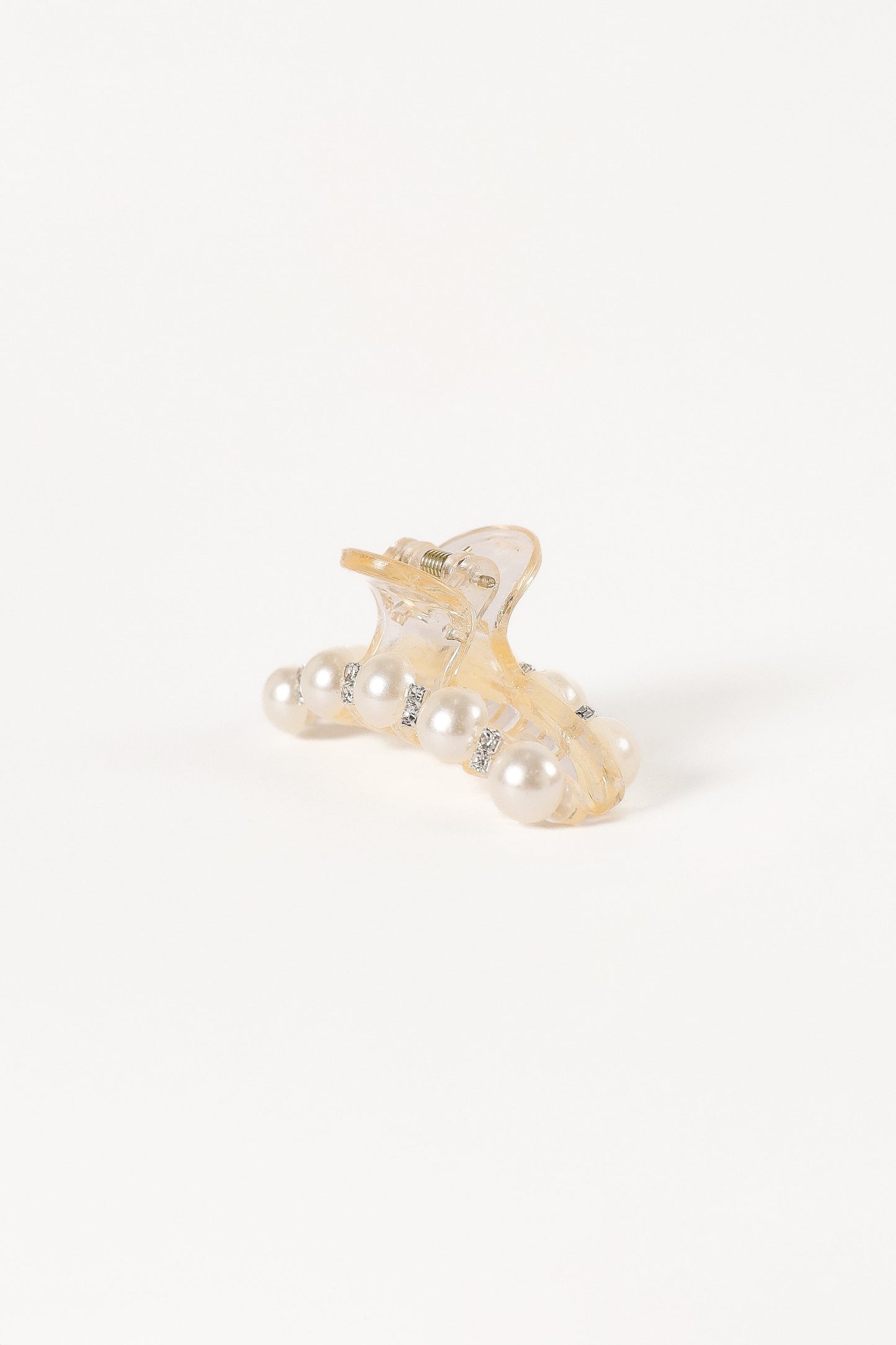 Lile Pearl Hair Clip - White