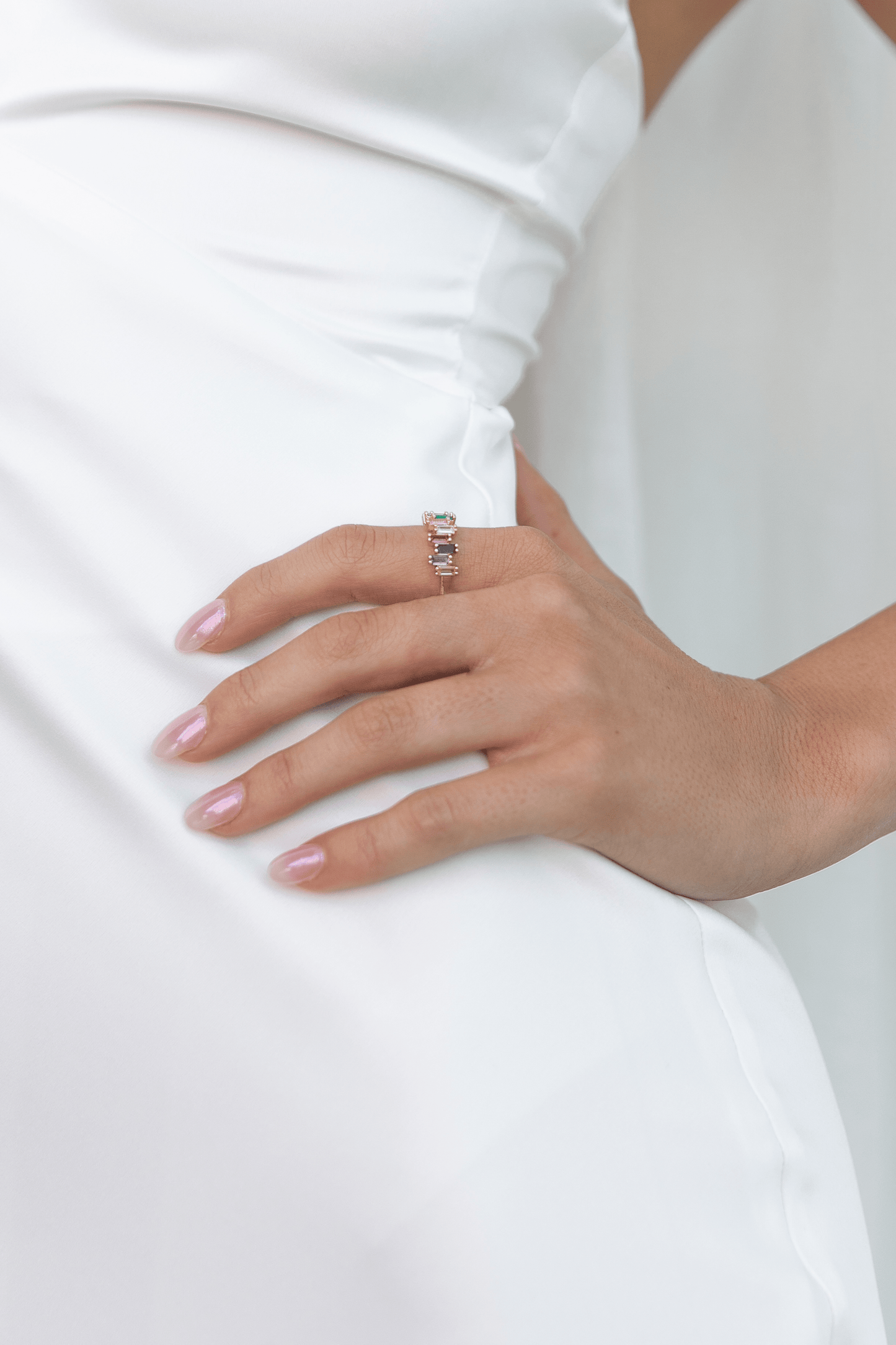 Marquee Baquette Ring - Multicoloured