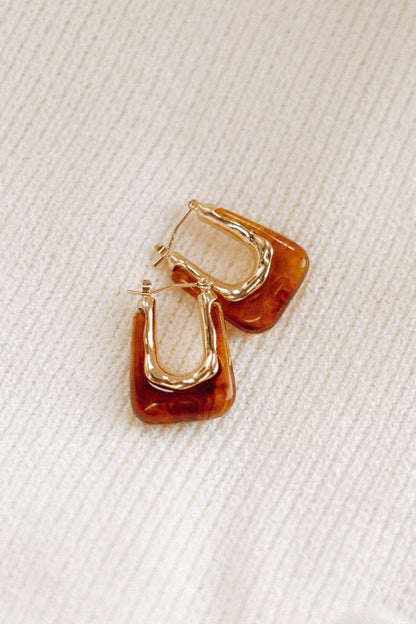 Minsi Earrings - Brown