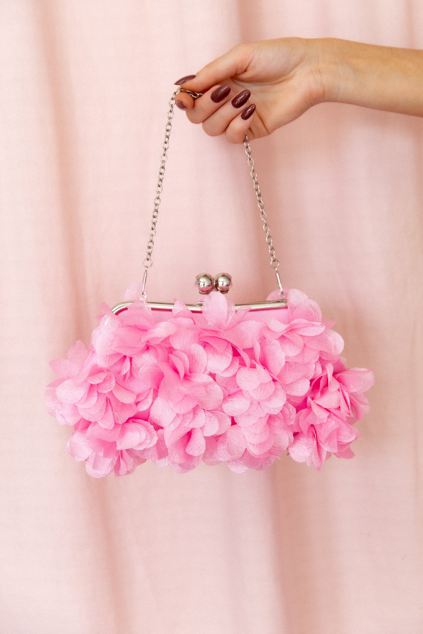 Mon Amour Floral Clutch - Pink