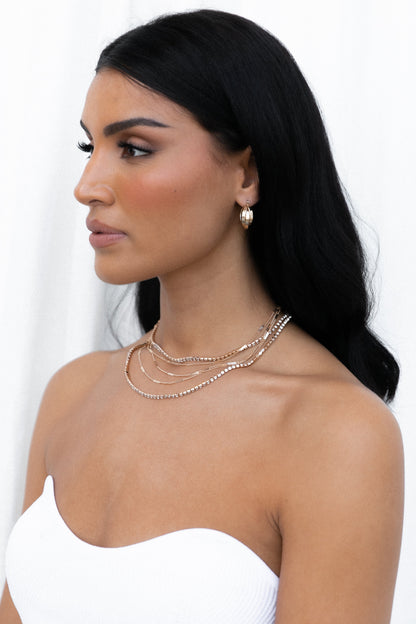 Venia Multi Layered Necklace - Gold