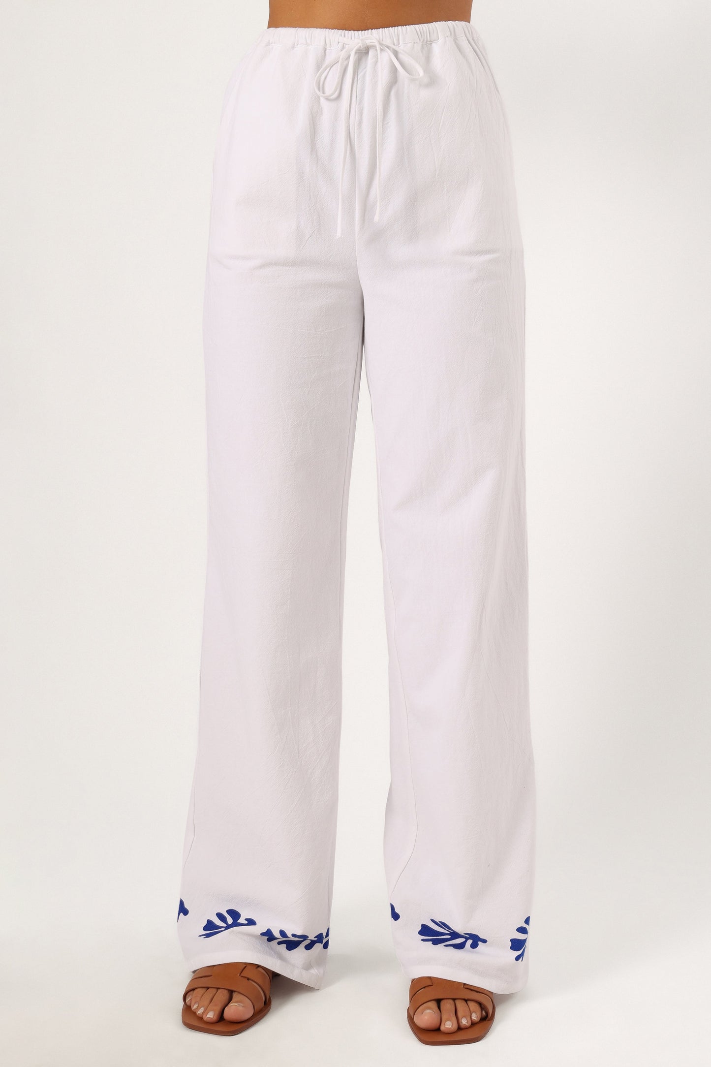 Amalia Pant - White Blue