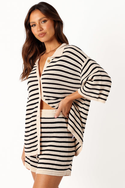 Cherie Knit Short - Sand Black