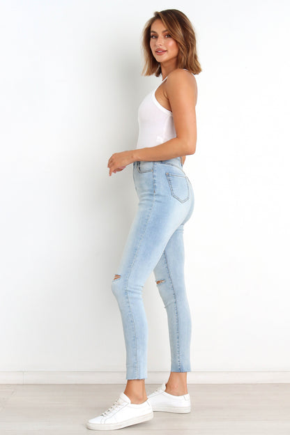 Hadie Jeans - Light Blue Wash