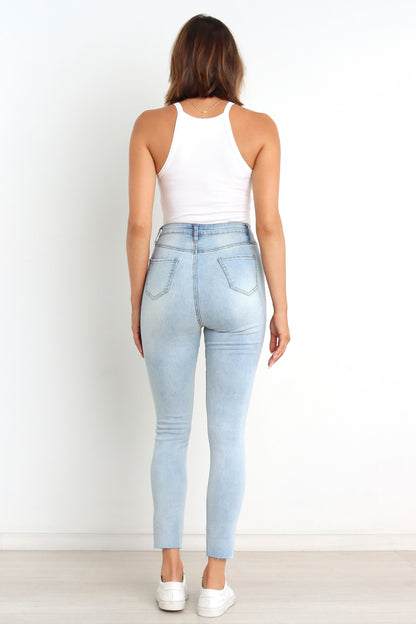 Hadie Jeans - Light Blue Wash