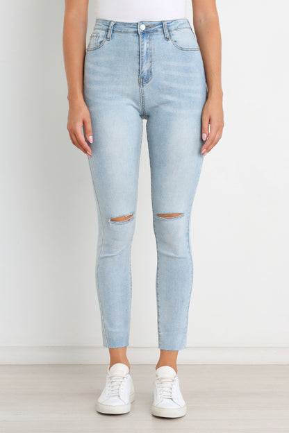 Hadie Jeans - Light Blue Wash