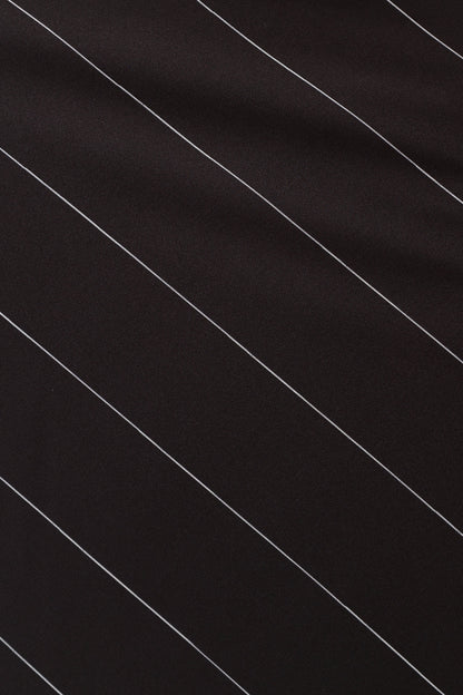 Heidi Stripe Slip Skirt - Black White Stripe