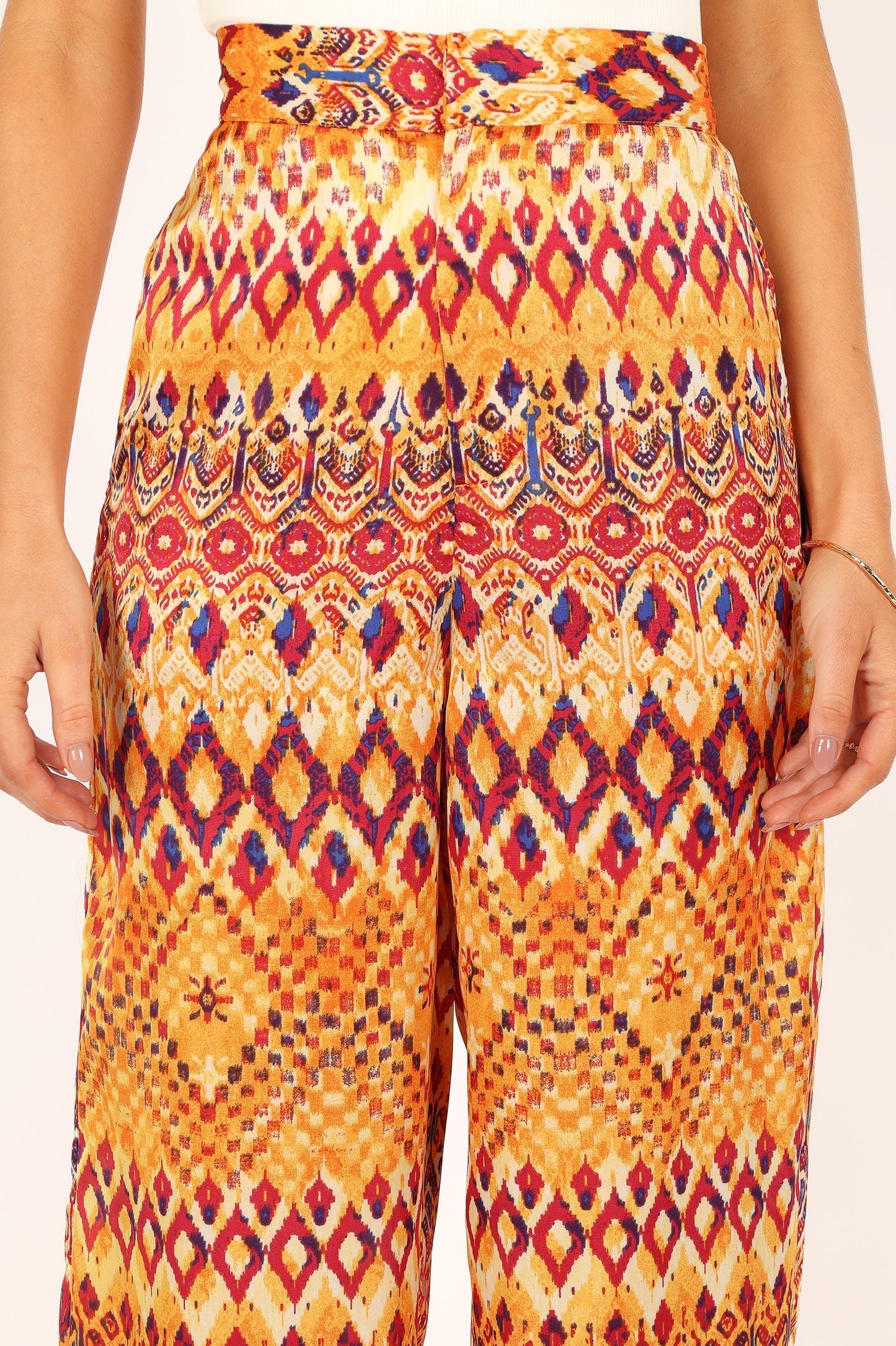 Marigold Wide Leg Pants - Tan