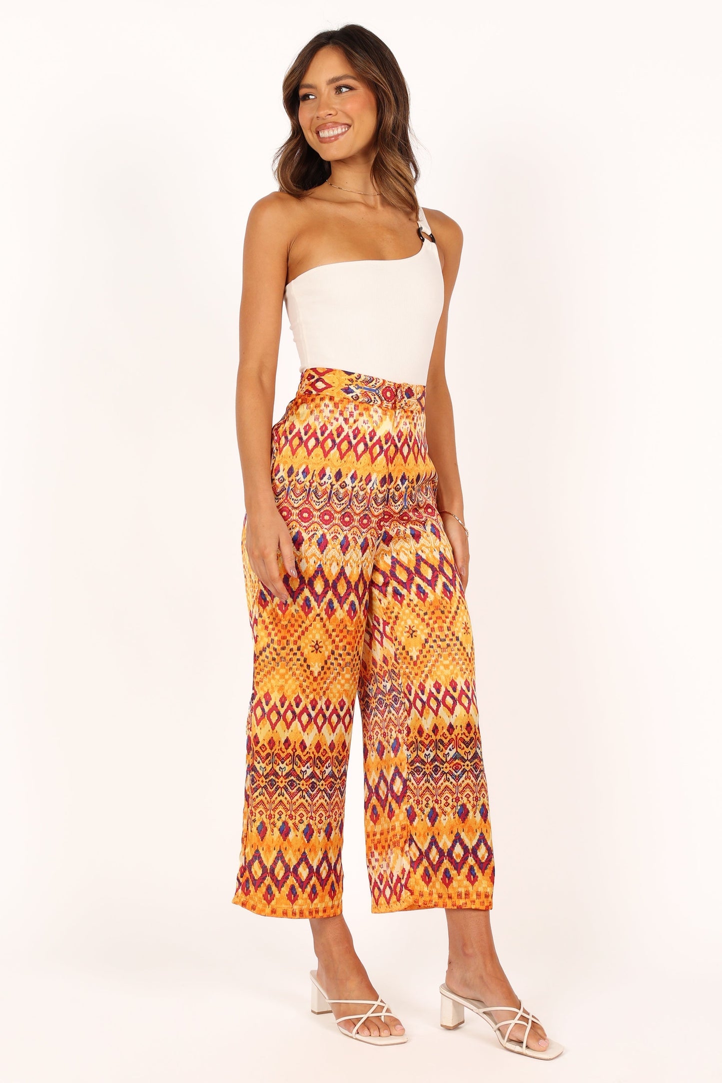 Marigold Wide Leg Pants - Tan