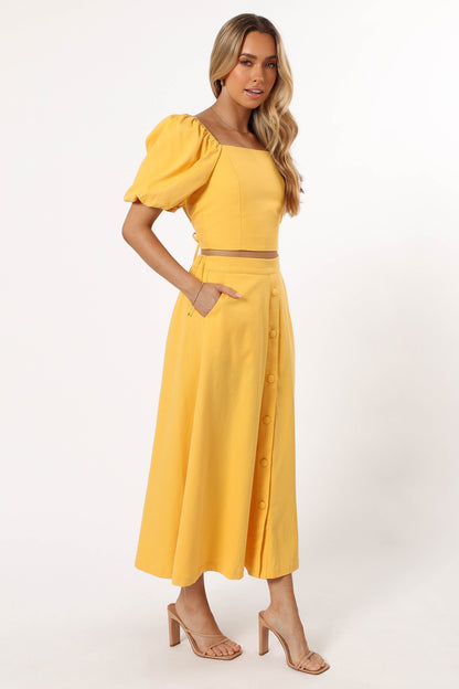 Mave Midi Skirt - Sunflower