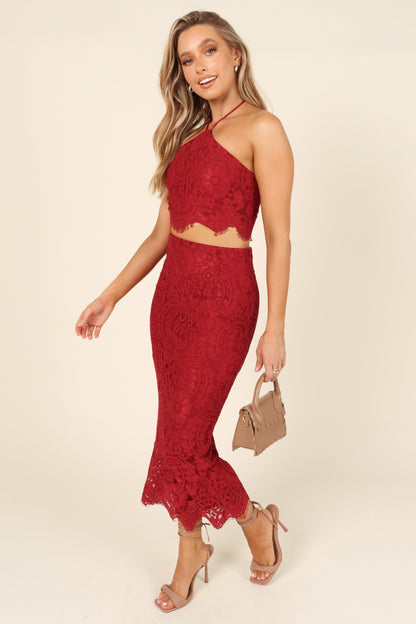 Maybelle Skirt - Wine