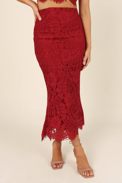 Maybelle Skirt - Wine