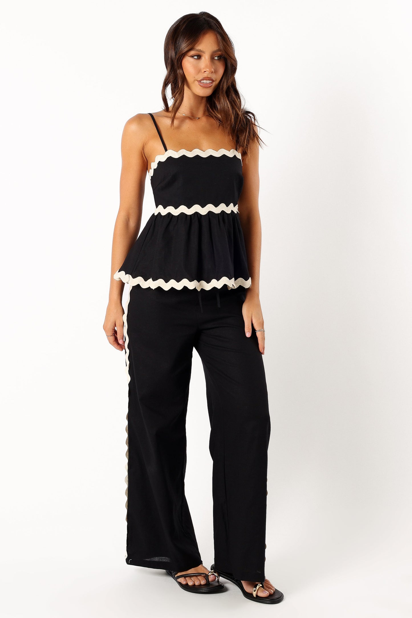 Mollymook Pants - Black Cream
