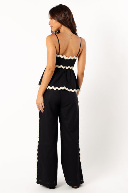 Mollymook Pants - Black Cream