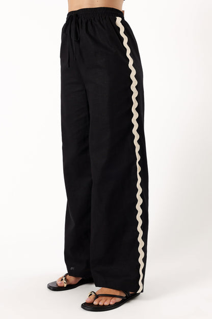 Mollymook Pants - Black Cream