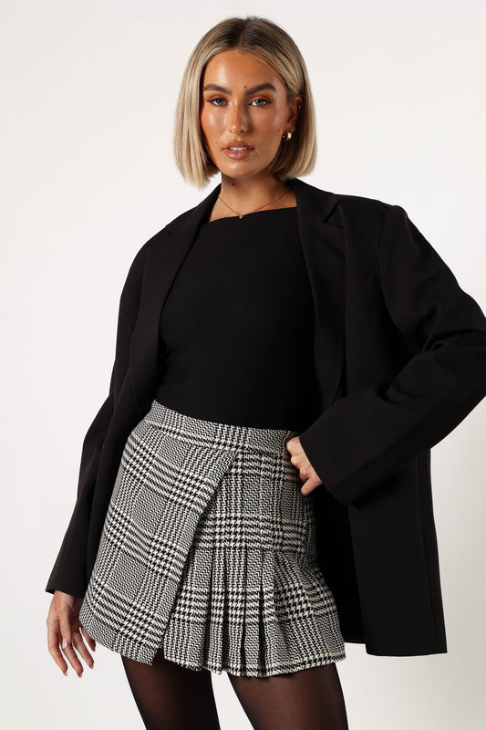 Natasha Mini Skort - Black/White