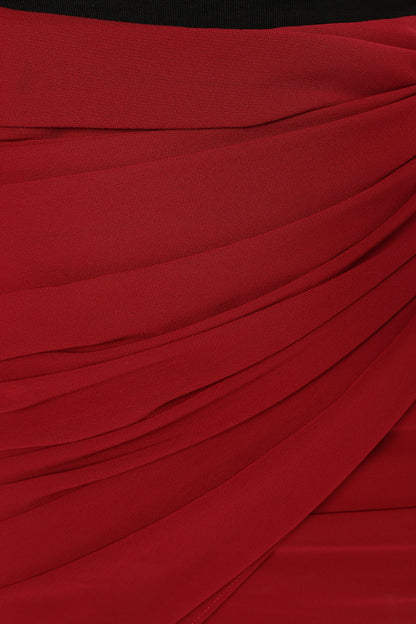 Night Lover Mini Skirt - Merlot