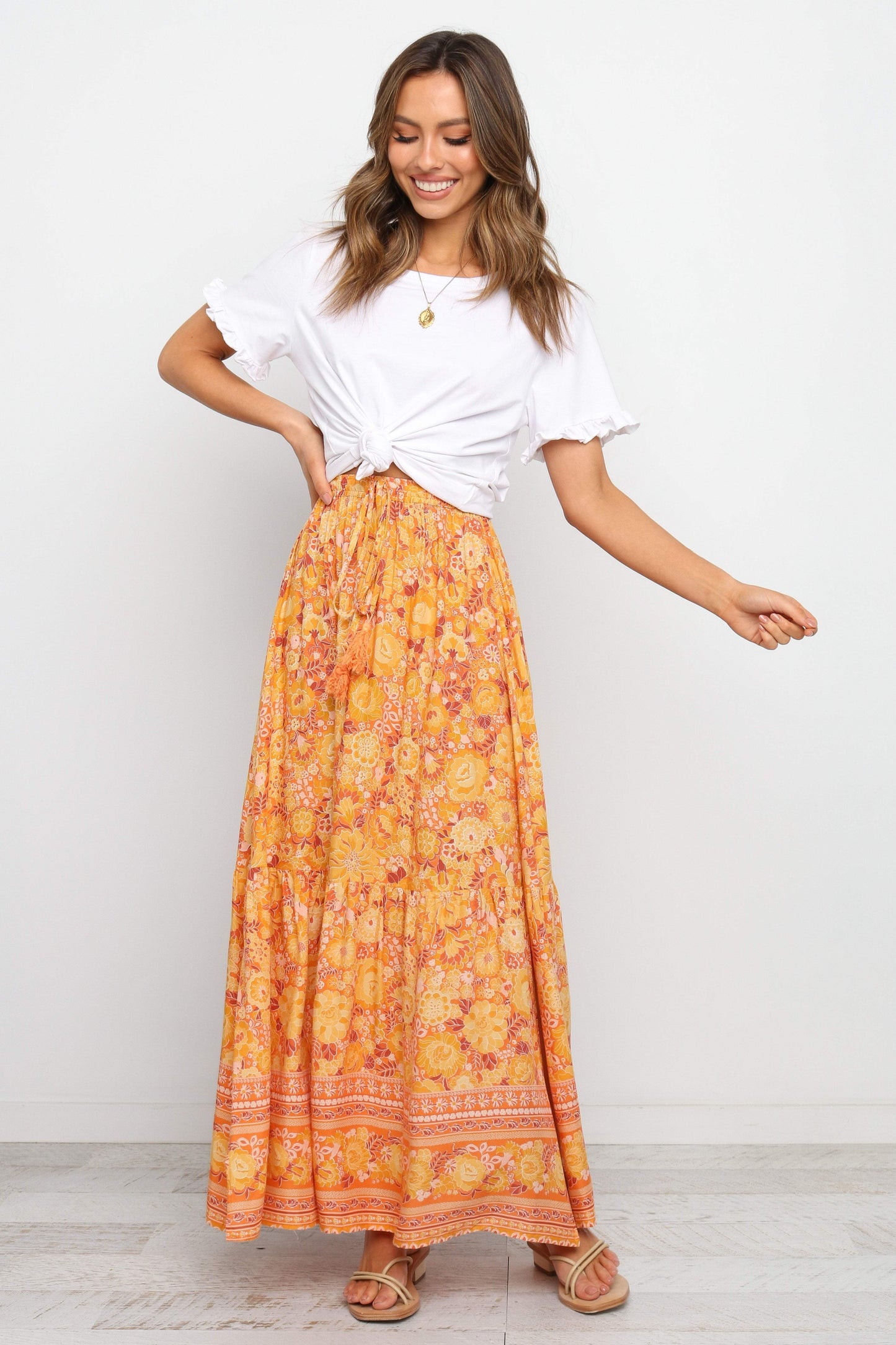 Nyasa Skirt - Orange