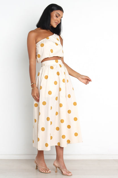 Phillipa Skirt - Beige Spot