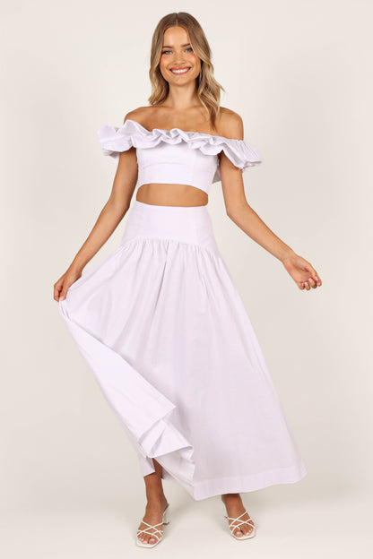 Savannah Maxi Skirt - White