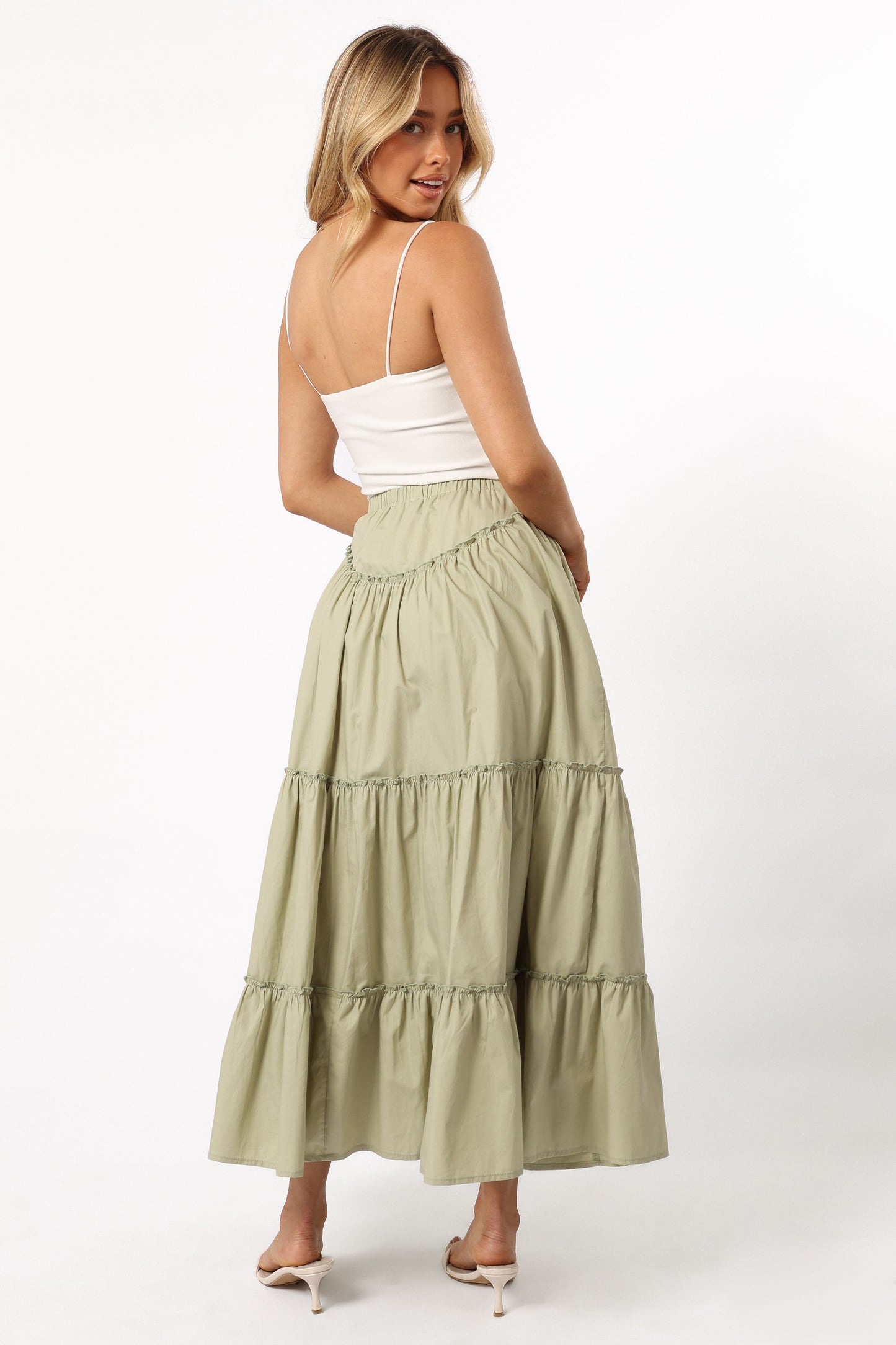Somerset Midi Skirt - Pistachio