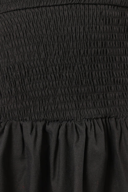 Allison One Shoulder Mini Dress - Black