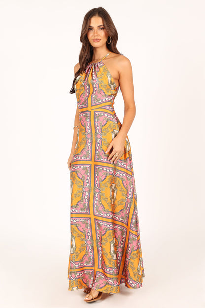 Amara Maxi Dress - Tangerine