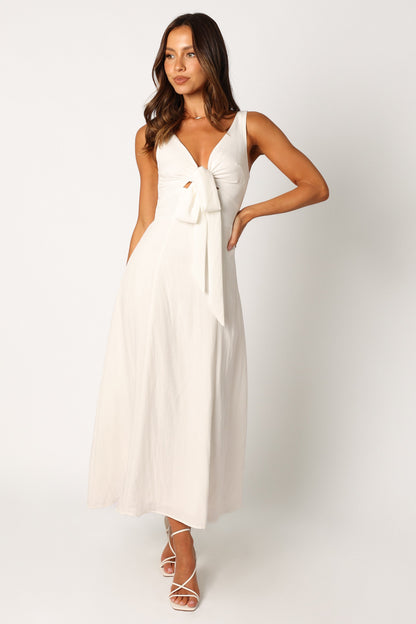 Archer Midi Dress - White