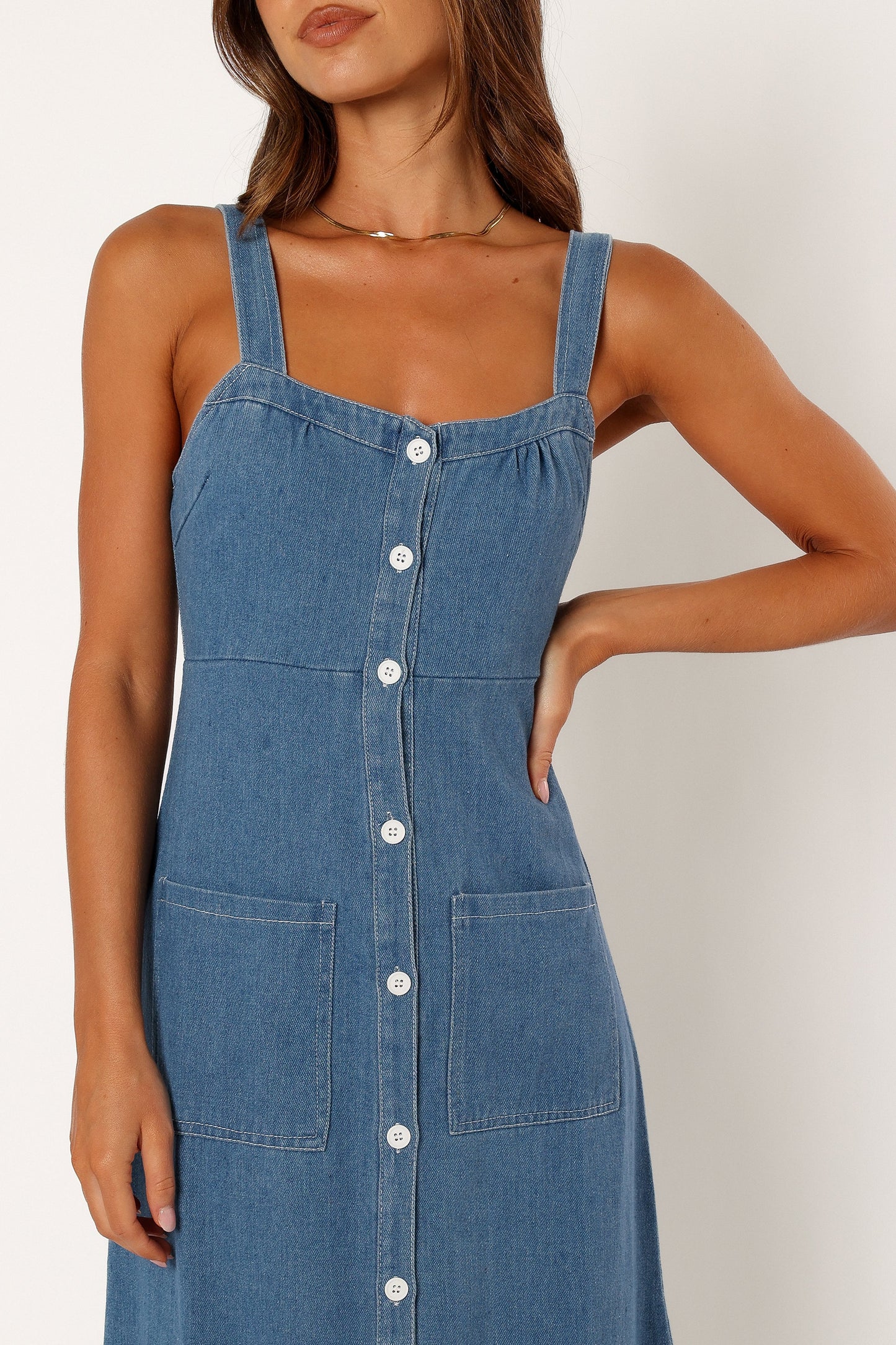 Bettie Midi Dress - Denim