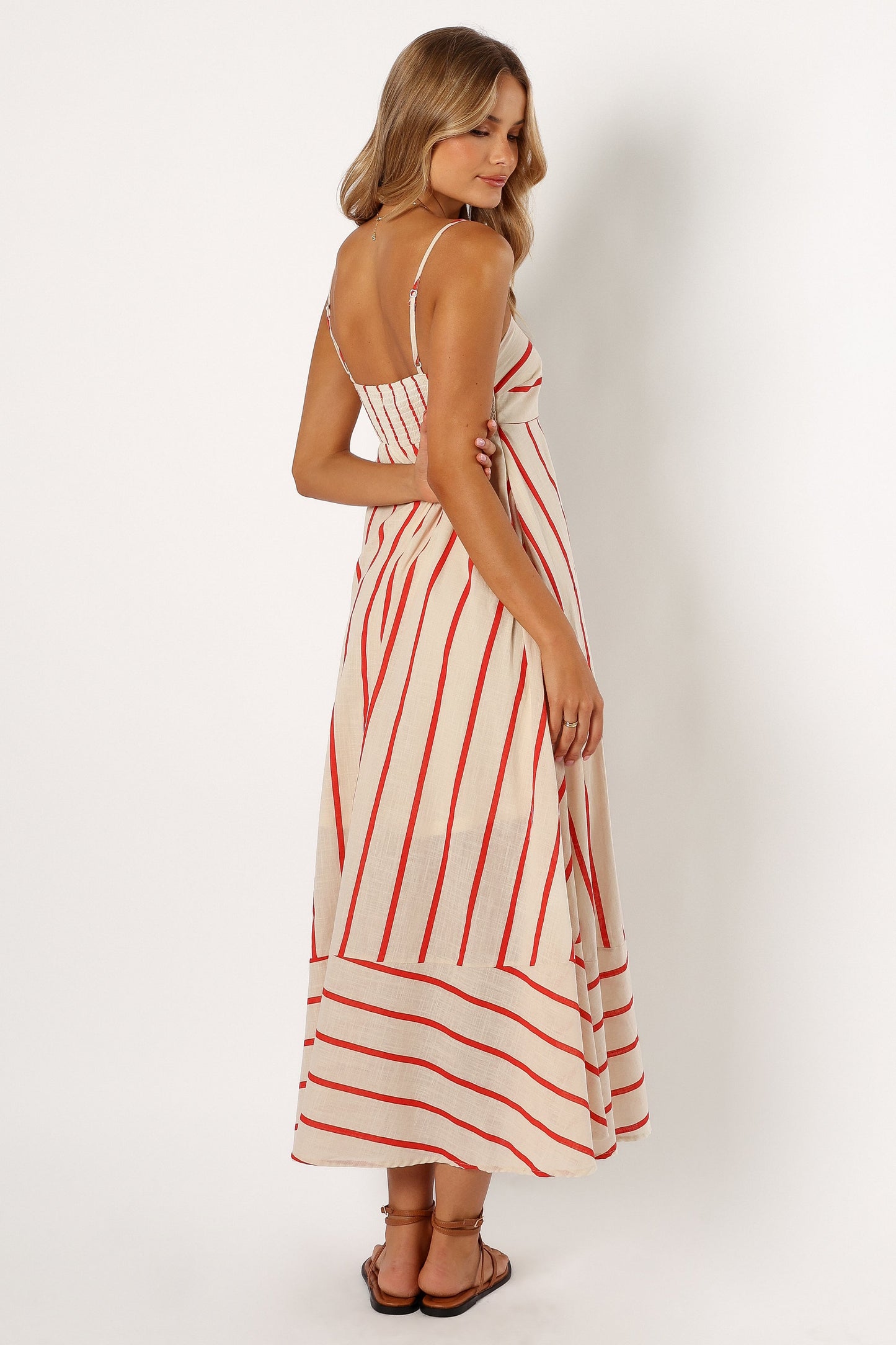 Brea Maxi Dress - Cream Stripe