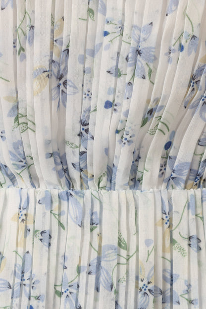 Cayson Midi Ruffle Dress - Cream Lavender