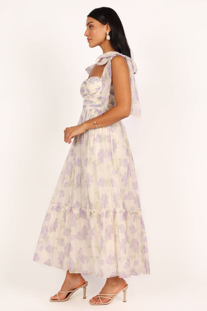 Floret Midi Dress - Lavender