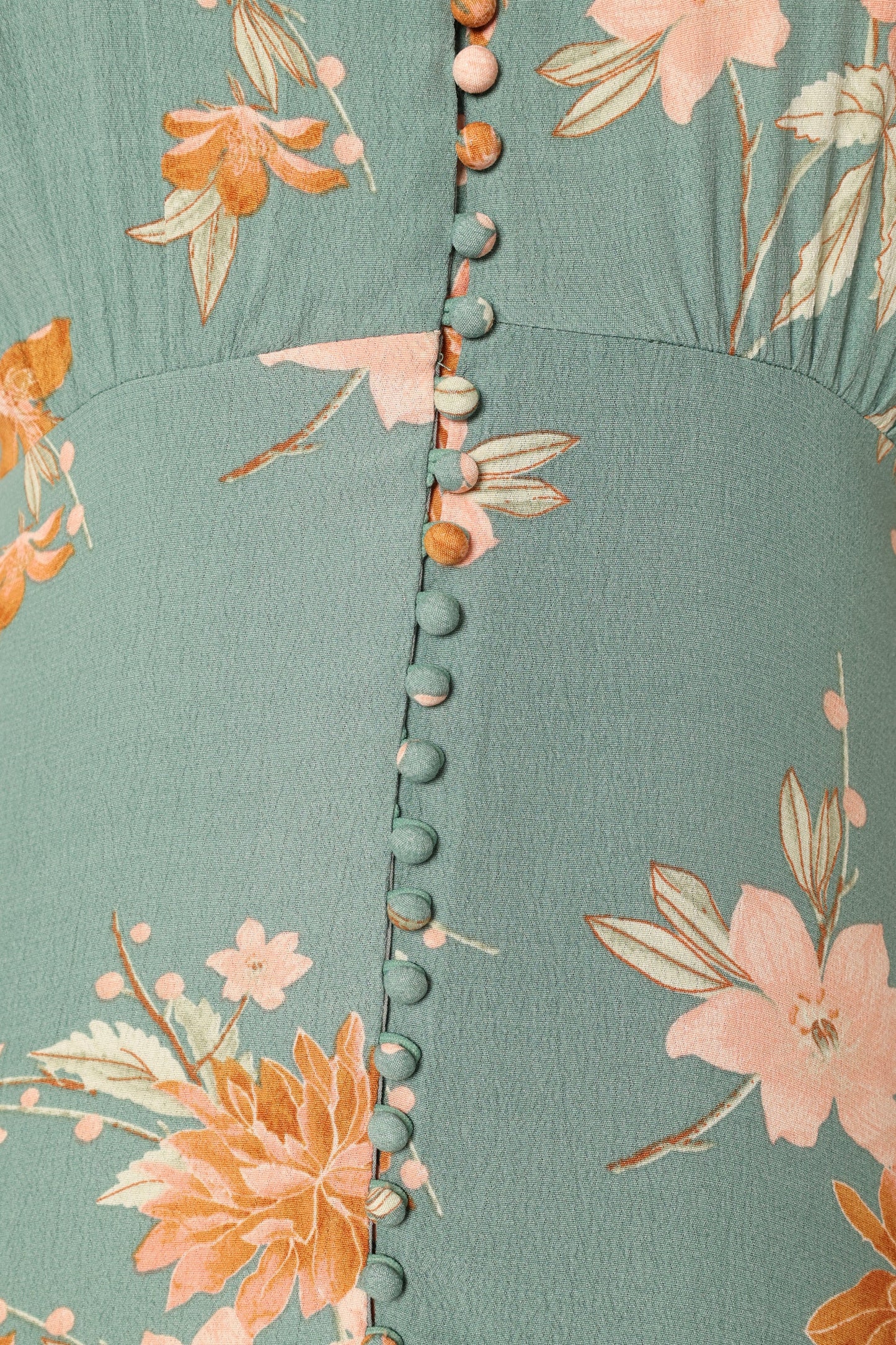 Frampton Midi Dress - Blue Floral