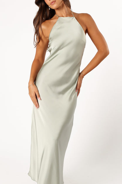 Hadley Halterneck Maxi Dress - Sage