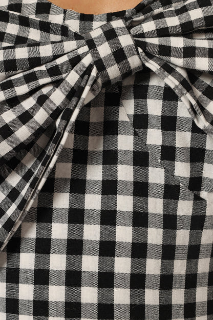 Hailee Maxi Dress - Black Gingham